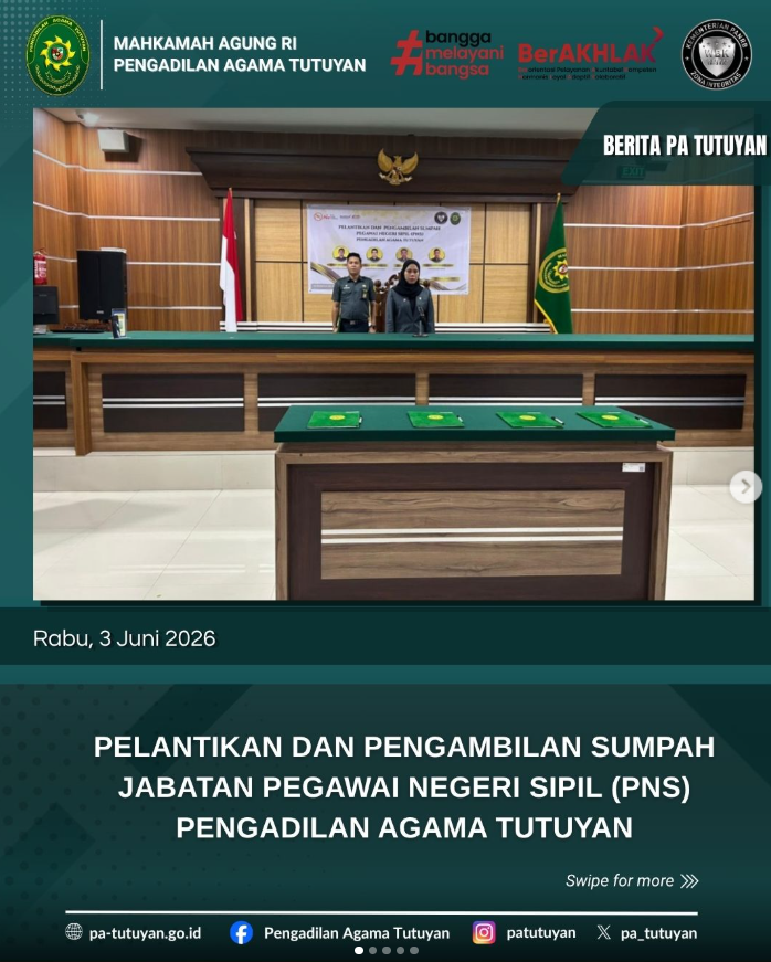 pelantikan pns