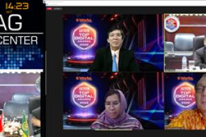 Kembali Ditjen Badilag Ikuti Wawancara Penjurian Top Digital Awards 2022