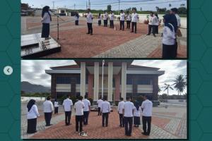AWALI PEKAN DENGAN APEL PAGI, KETUA PA TUTUYAN TEKANKAN KERJA SAMA DAN INVENTARISASI KERUSAKAN PASCA GEMPA