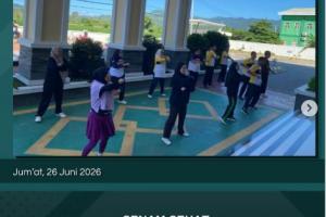 Senam Pagi Bersama, Pengadilan Agama Tutuyan Tingkatkan Kebugaran dan Semangat Kerja Aparatur