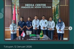 Penandatanganan Perjanjian Kerja Tenaga Alih Daya (Outsourcing) Pengadilan Agama Tutuyan